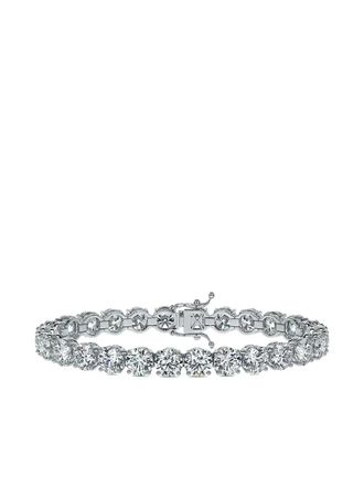 Tilla 14K white gold diamond tennis bracelet - Zilver