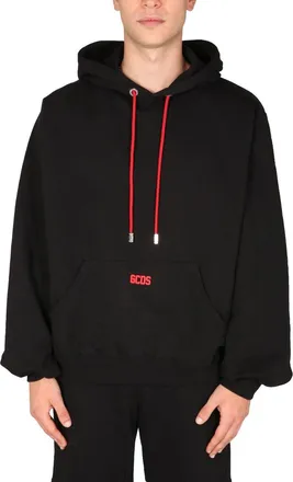 GCDS Rubber Logo Sweatshirt - Black