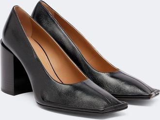 Maison Margiela Salones de piel con ribetes