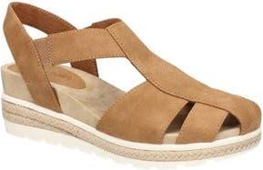 Easy Street Freeport Espadrille Wedge Sandal in Tan at Nordstrom Rack, Size 9.5