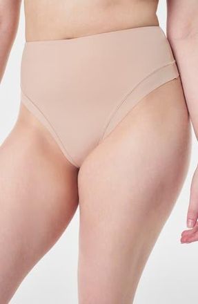 Spanx Contouring Smoothing Thong in Champagne Beige at Nordstrom Rack, Size X-Small