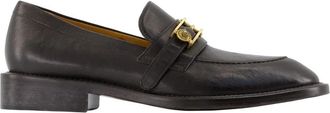 Versace Primo Leren Loafer - Heren - Loafers - Zwart - 40 EU - Leer - Schoenen