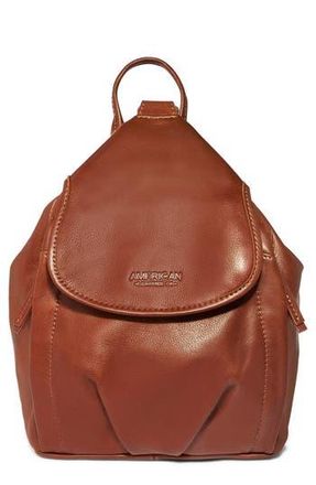 American Leather Co. Pierce Leather Backpack in Brandy Smooth at Nordstrom Rack