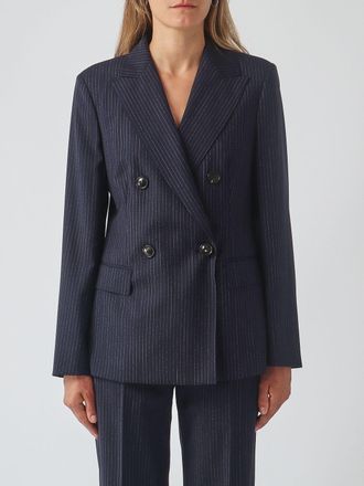 Max Mara Blazer Umico doppiopetto in tela di lana