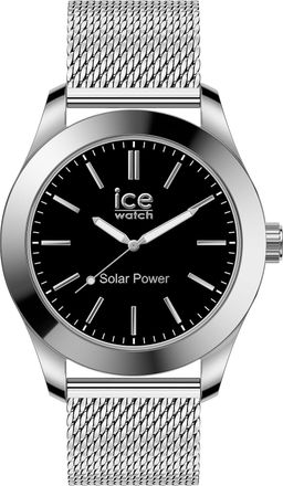 Ice Watch Ice Watch Ice Steel - Silver Black - Milanese Heren Horloge Zilverkleurig 023795