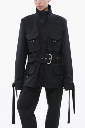 Off-white Cotton Utility Jacket BELT FIELD size 42