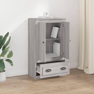Berkfield Home Highboard Grey Sonoma 60x35.5x103.5 cm Engineered Wood