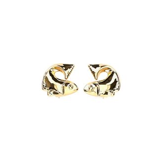 Jacquemus Earrings, female, Yellow, Size: ONE SIZE Poisson Earrings