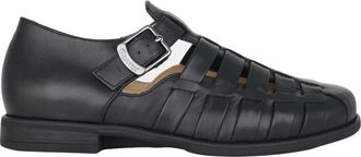 Ganter Greg Half-open nette sandalen - Heren - Schoenen - Zwart - Maat: 47 EU Leer
