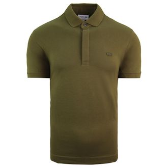 Lacoste Regular Fit Mens Khaki Polo Shirt Cotton - Size X-Small