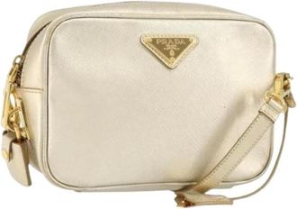 Prada Pre-owned Cross Body Bags, female, Yellow, Size: ONE SIZE Pre-owned Vintage Cross Body Bag
