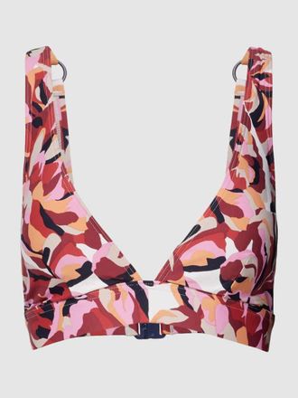 Esprit Bikini-Oberteil mit Allover-Muster Modell CARILO in Bordeaux, Gr&ouml;&szlig;e 36C