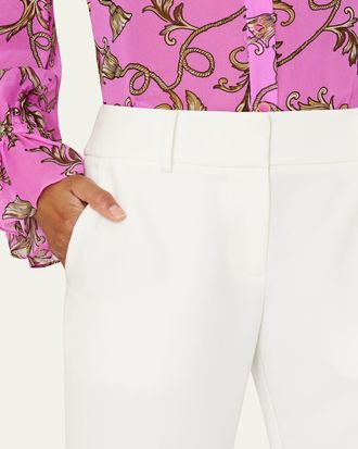 Milly Nicola Cropped Slim Cady Pants