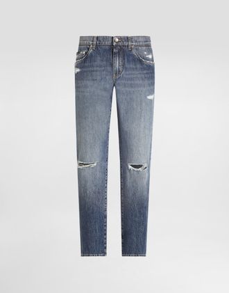 Dolce & Gabbana Classic Cotton Jeans With Tag - Man Denim Multi-colored 48
