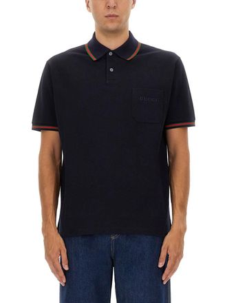 Gucci besticktes Poloshirt