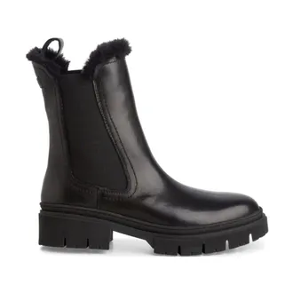 Tamaris Chelsea Boots, female, Black, 7 UK, Black Leather Ankle Boots