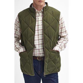 Barbour Country Liddesdale Quilted Vest in Olive Green at Nordstrom, Size X-Large