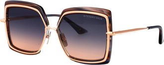 Dita Eyewear Narcissus Zonnebril - Dames - Zonnebrillen - Geel - 58 MM - Accessoires