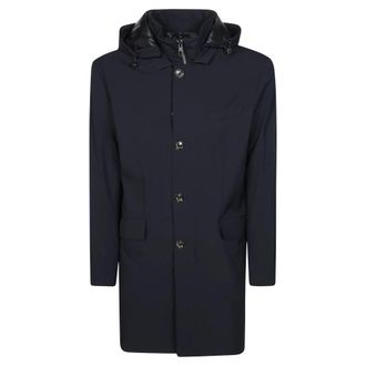 Montecore Cappotto Imbottito NY - Heren - Mantel - Blauw - XL - Leer - Jassen