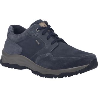 Josef Seibel Mens Men Low shoe Leroy 58 in blue - Indigo Blue Leather - Size EU 41