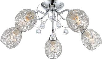 Globo Lighting Plafón - Kordula - cromo - metal - ø 54cm - E14 - 56689-5 - Globo