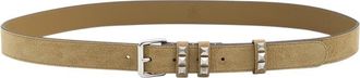 Valentino Garavani Beige Rockstud Buckle Belt