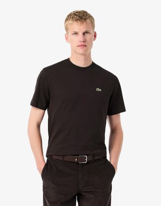 Lacoste Mens Lacoste Mens Classic Fit Cotton Jersey T-Shirt - Brown SKB - Black - Size: 40