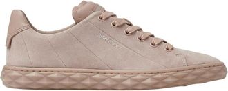 Jimmy Choo London Diamond Light / F Ballet Pink Suede And Nappa Low-Top Trainers, Brand Size 34.5 ( US Size 4.5 )