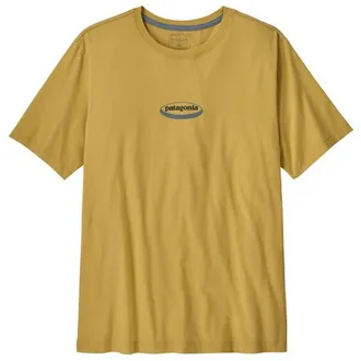Patagonia 95 Oval Logo T-Shirt T-Shirt f&uuml;r Herren | beige