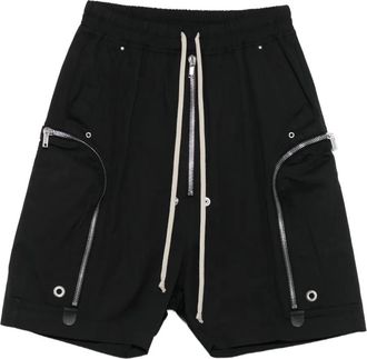 Rick Owens Shorts con zip - Nero