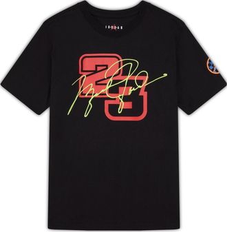 Nike Jordan Air Jordan DNA Numeric Printing Round Neck Short Sleeve Black DQ6065-010