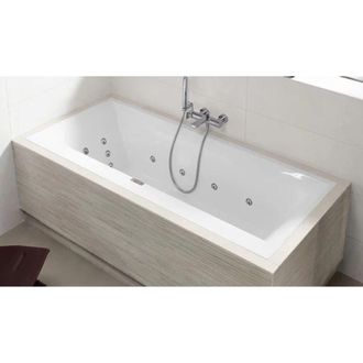 Villeroy & Boch Villeroy&boch - Sistema De Hidromasaje, Squaro Edge 12, Ba&ntilde;era, Ubq160sqe2dv, Rectangular, Quaryl, 1600 X 750 Mm, Blanco, Hydropool Comfort (hc)