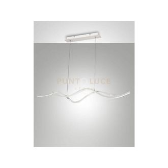 Fabas Luce Fabas Luce Lighting - sinuo lampadario a sospensione bianca a led 3000K - 36W - 3880 lm dimmerabile a step
