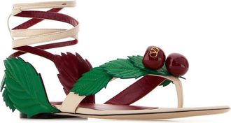 Valentino Garavani Cherryfic Sandal - Beige