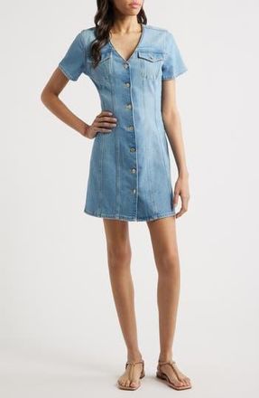 Rails Saratoga Denim Minidress in Faded Seaglass at Nordstrom Rack, Size X-Small