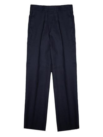 Tagliatore Straight-Leg Trousers with Subtle Pleats and Belt Loops