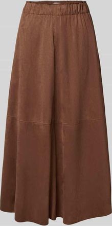 Christian Berg Midirock mit elastischem Bund in Dunkelbraun, Größe 38