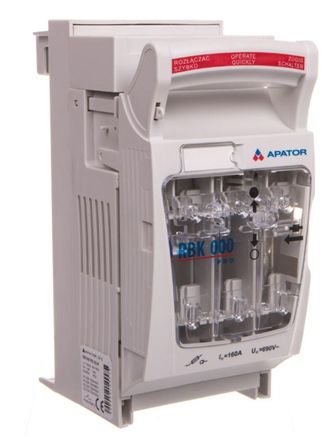 OEM Interruptor Seccionador Con Fusible 160a Rbk 000 Pro-sd-m /terminales De Tornillo M8 70mm2/ 63-823234-041
