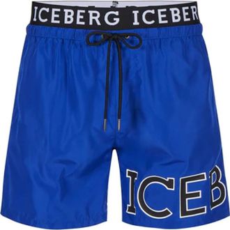Iceberg Basic Zwemshorts - Heren - Strandmode - Blauw - S - Polyester - Badmode