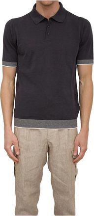 PESERICO Klassiek Poloshirt voor Mannen - Heren - Polos - Blauw - XL - Katoen - Tops
