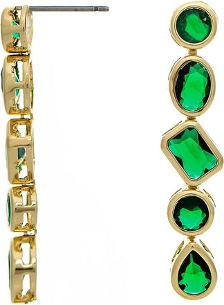 Rivka Friedman 18K Plated Cz Drop Earrings