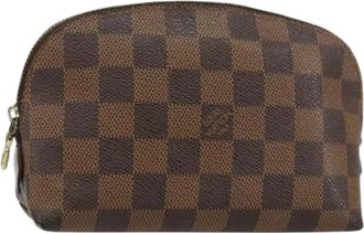 Louis Vuitton Pre-owned Canvas Pouch - Dames - Vintage Clutch - Bruin - ONE Size - Vintage