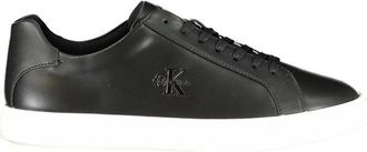 Calvin Klein Zwarte Polyurethaan Herensneaker