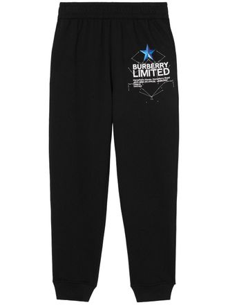 Burberry Trainingsbroek met logoprint - Zwart