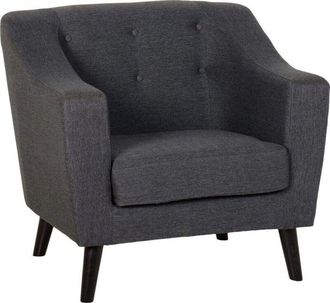 Seconique Seconique Ashley Dark Grey Fabric Armchair