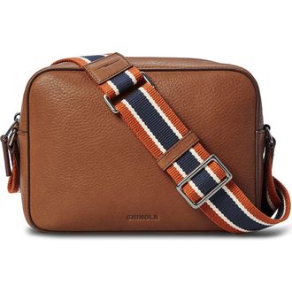 Shinola Leather Camera Crossbody Bag in Tan at Nordstrom