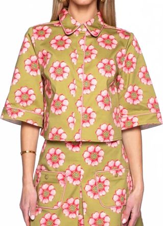 Elizabeth & James Blake Floral Top In Twiggy