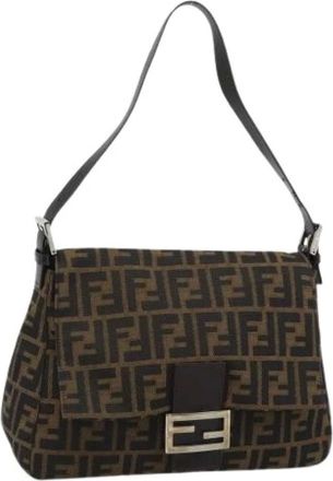 Fendi Pre-owned Zucca Canvas Shoulder Bag - - Pre-owned - Donna - Marrone - ONE SIZE