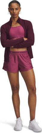 Under Armour Play Up 2-in-1-short voor dames (Fuchsia/Donker)
