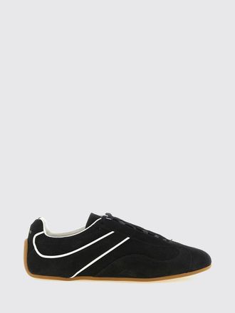 Tom Ford Aston Bicolor Leather and Nylon Sneakers with Laminated Logo